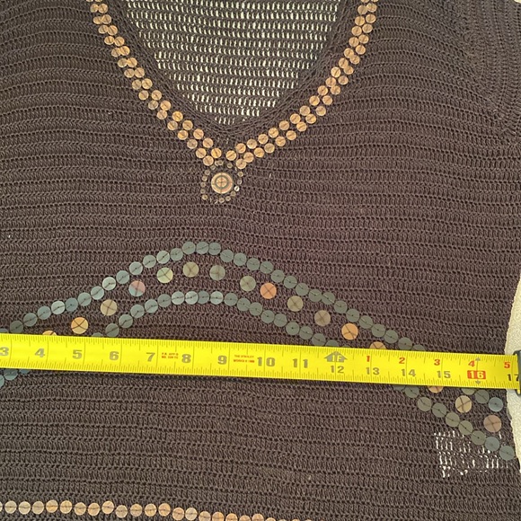 Planet - Long sleeve crochet top. Size M - Picture 7 of 9